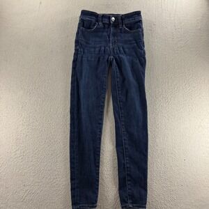 American Eagle Outfitters Hi Rise Jegging Dark Wash Stretch Denim Jeans 00 Short